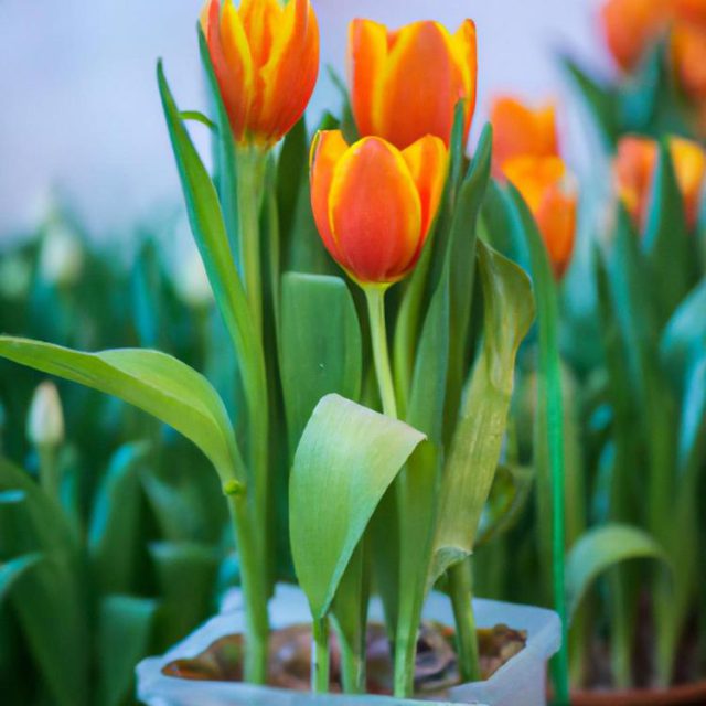 jak sadzić tulipany w doniczce